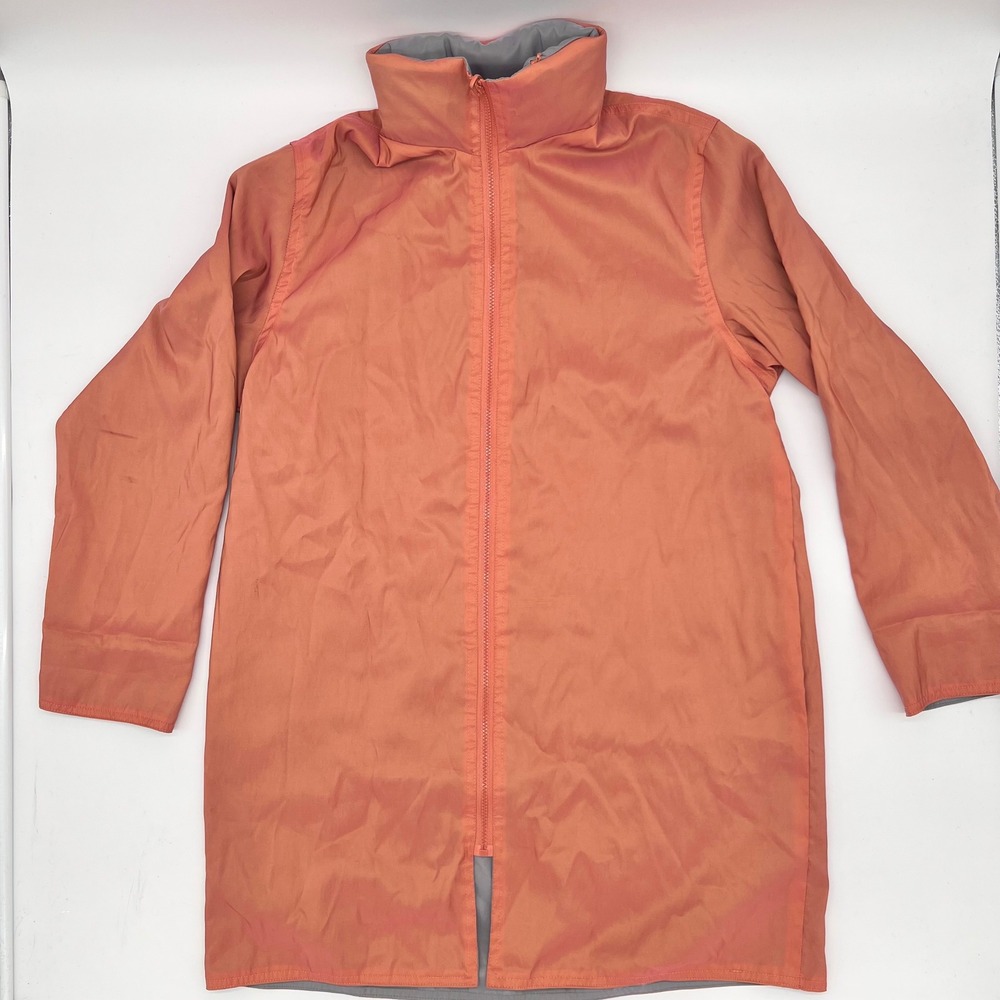 MYCRA PAC NOW Women's Reversible Travel Coat‎ Coral Gray Nylon 2-M/L Size 10 USA